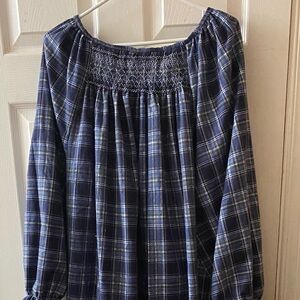 Smocked Flannel Nightgown